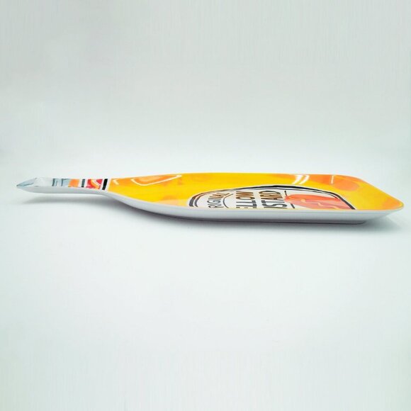 NEW Melamine Figural Platter Yellow Mustard Bottle 20" x 8.75" - Picture 6 of 7